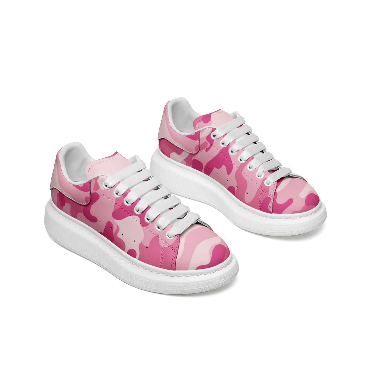 Oversized McQueen Sneakers | Lavender Pink Camouflage