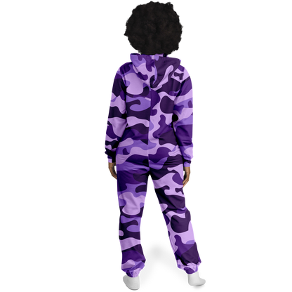 Camo Onesie | Purple, Blue and Mauve Camouflage