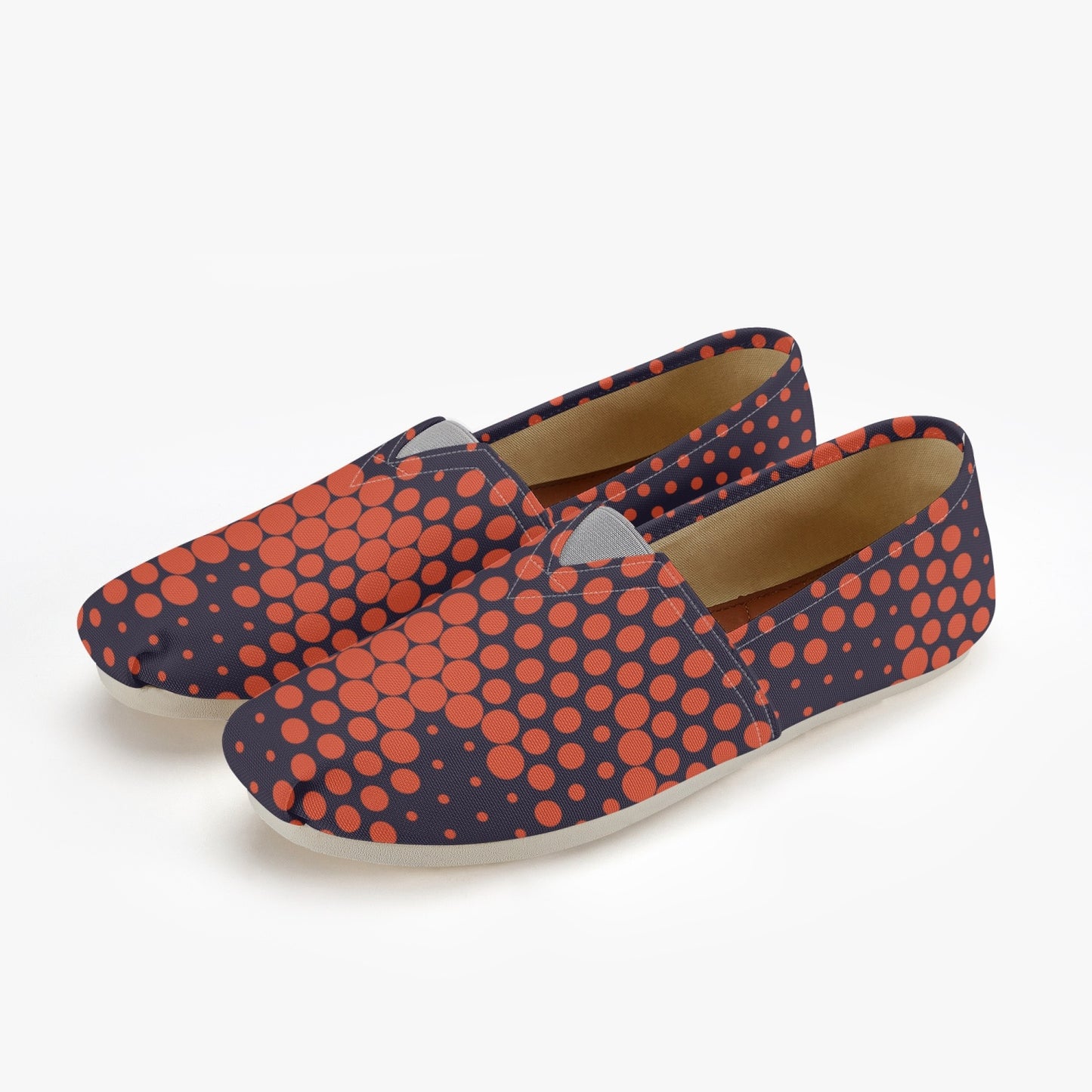 Camo Toms | Orange and Blue Digital Camouflage Canvas Shoes