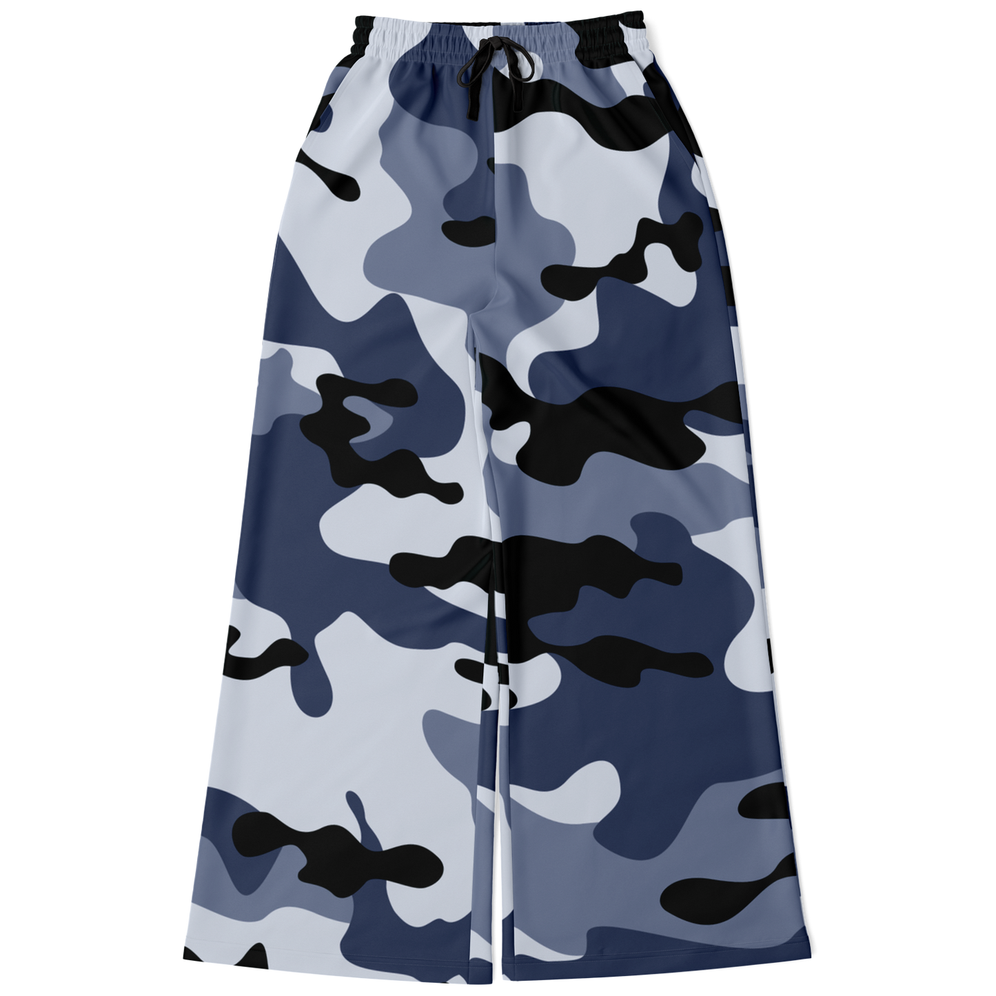 Camo Wide Leg Pants | Light Blue Camouflage