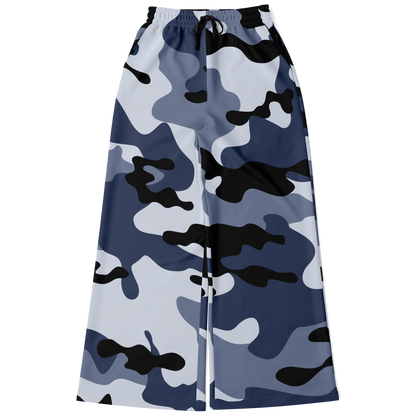 Camo Wide Leg Pants | Light Blue Camouflage