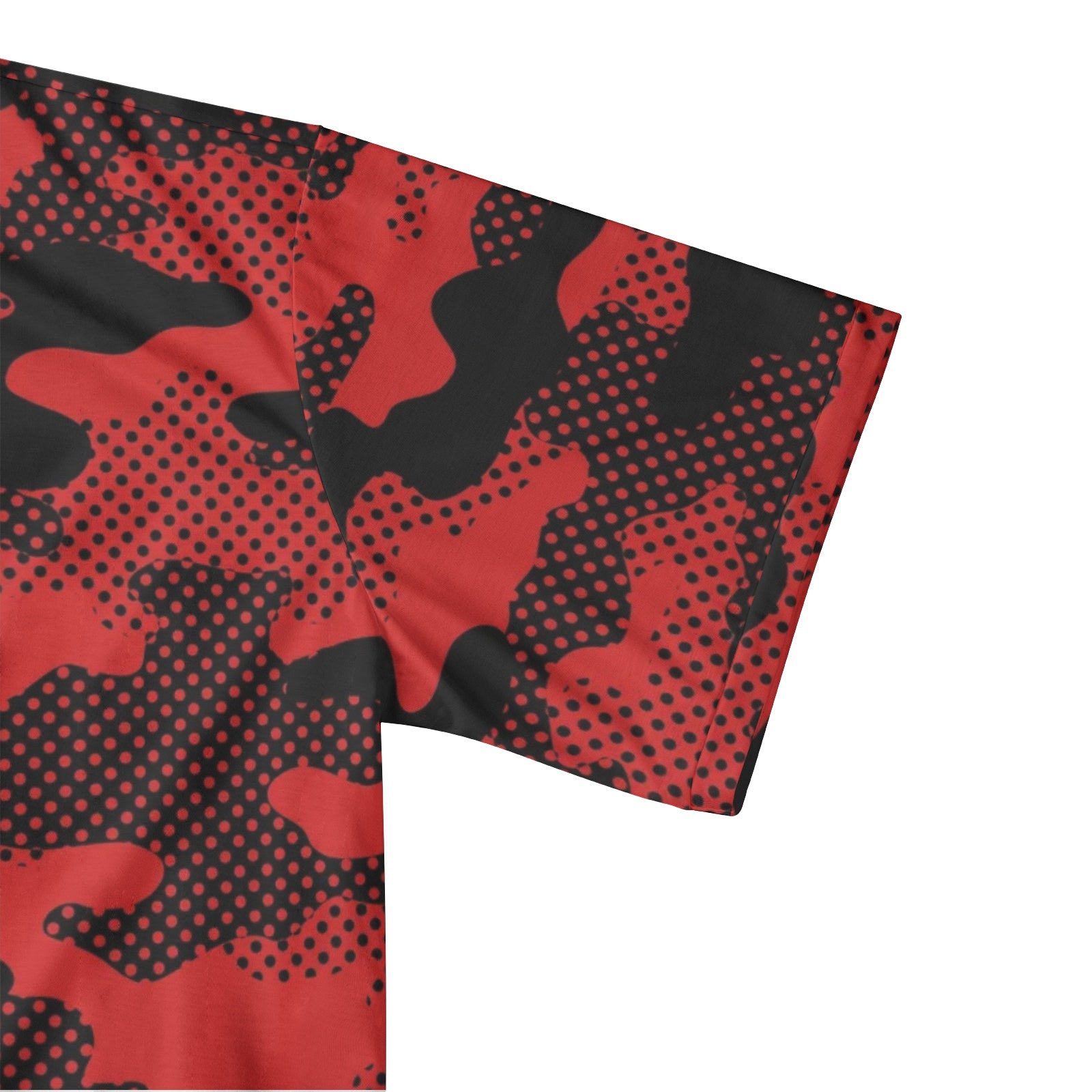 Red Camo Golf Shirt | Pixel Camouflage