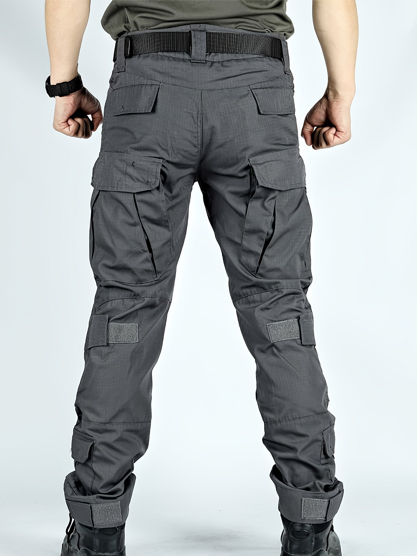 Men's Tactical Camo Cargo Pants | Non-Stretch | Black Khaki