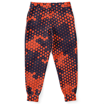 Camo Sweatpants | Unisex | Orange & Blue Digital Camouflage