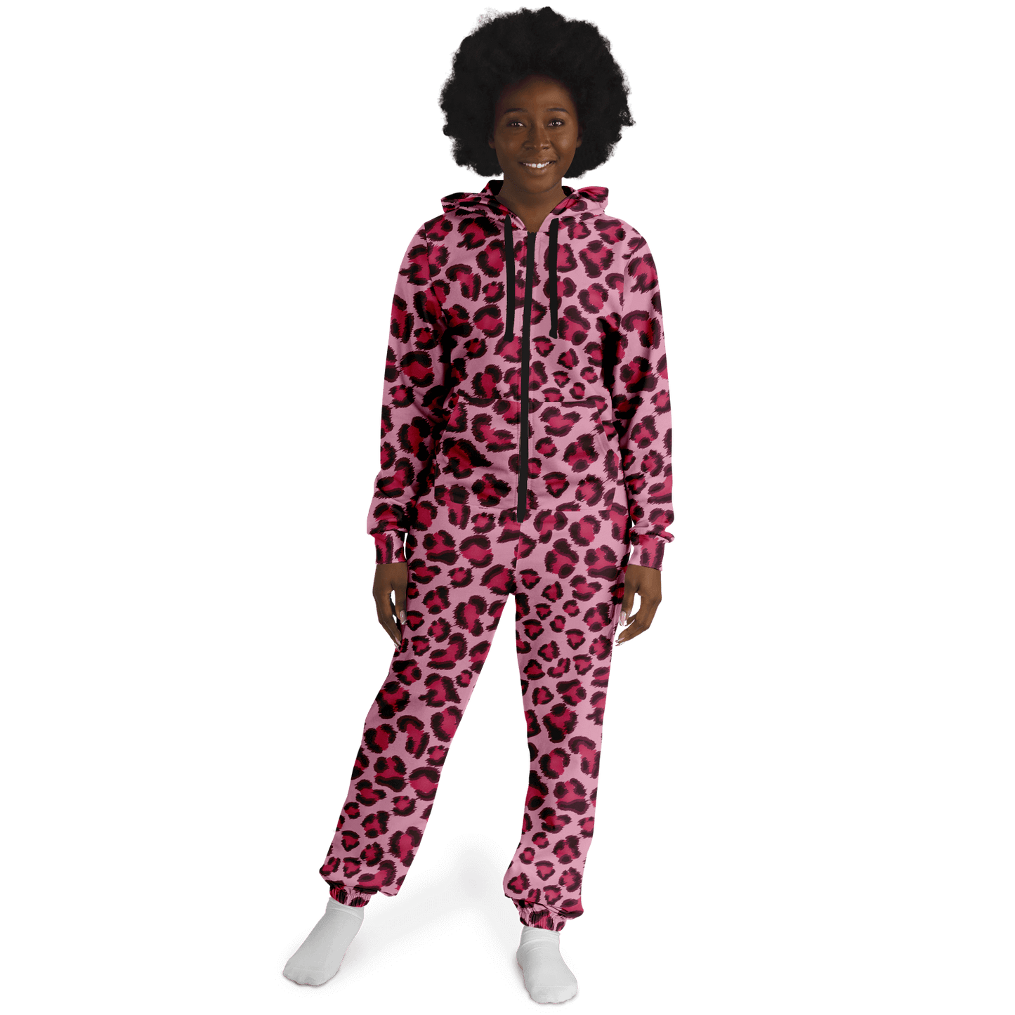 Leopard Onesie | Pink, Cherry, and Black Print | Unisex