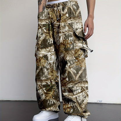 Men's Camo Cargo Pants | Loose Fit With Multiple Pockets