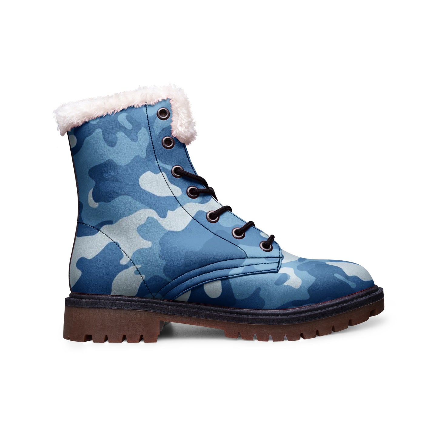 Snow Camo Boots | Military Blue Camouflage