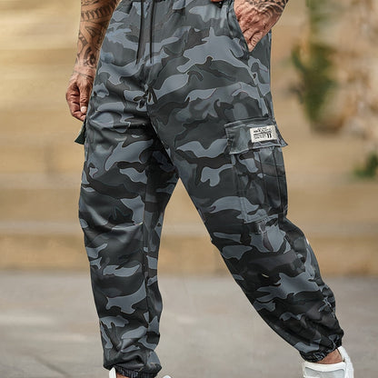 Men's Camo Cargo Pants With Side Pockets