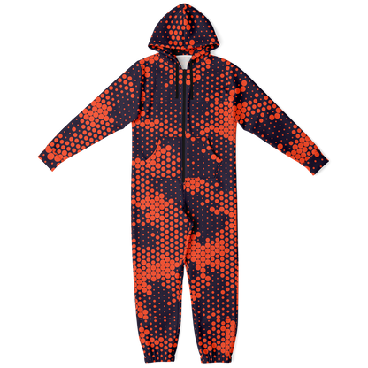 Camo Onesie | Orange and Blue Digital Camouflage