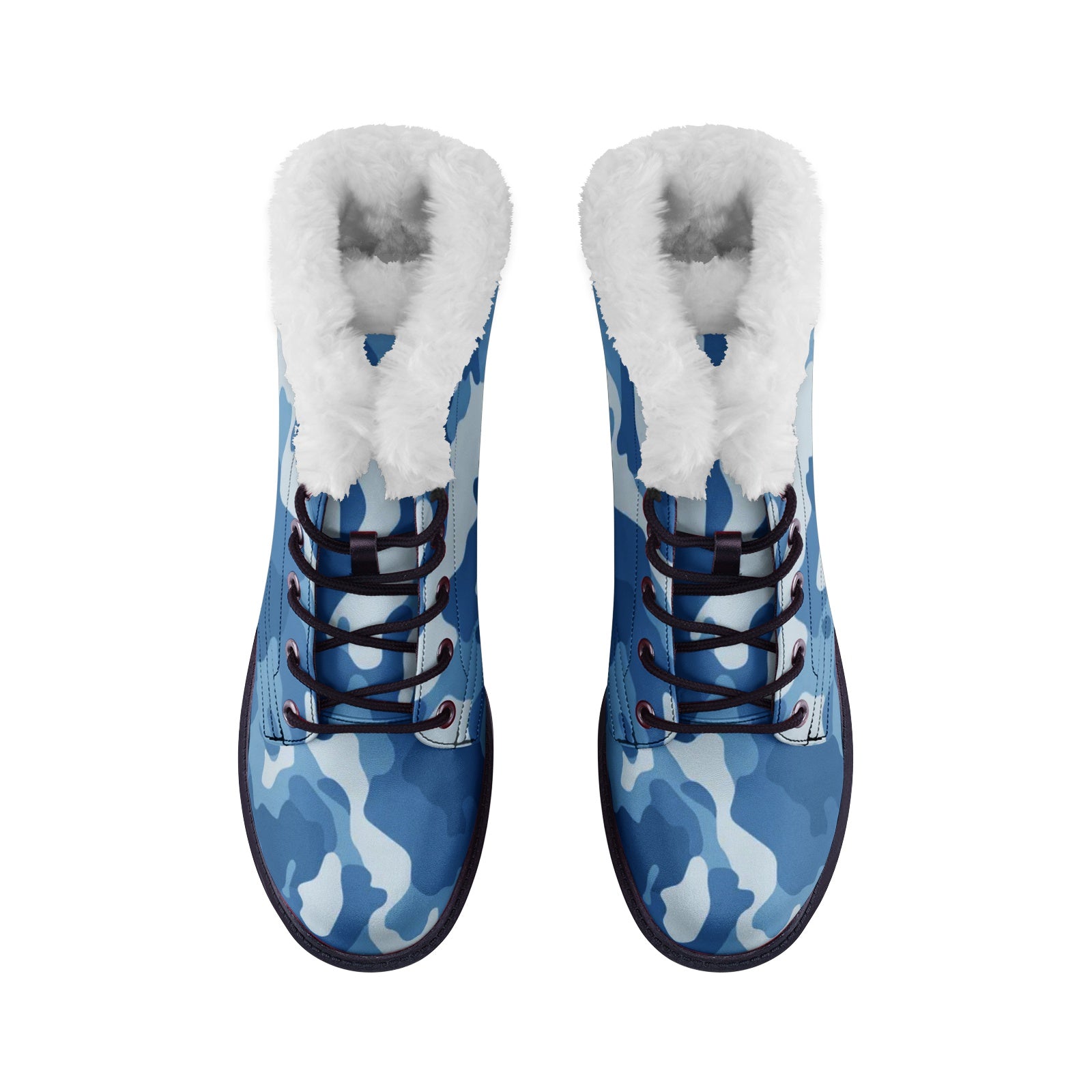 Snow Camo Boots | Military Blue Camouflage