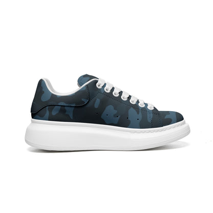 Oversized McQueen Sneakers | Dark Blue Camo