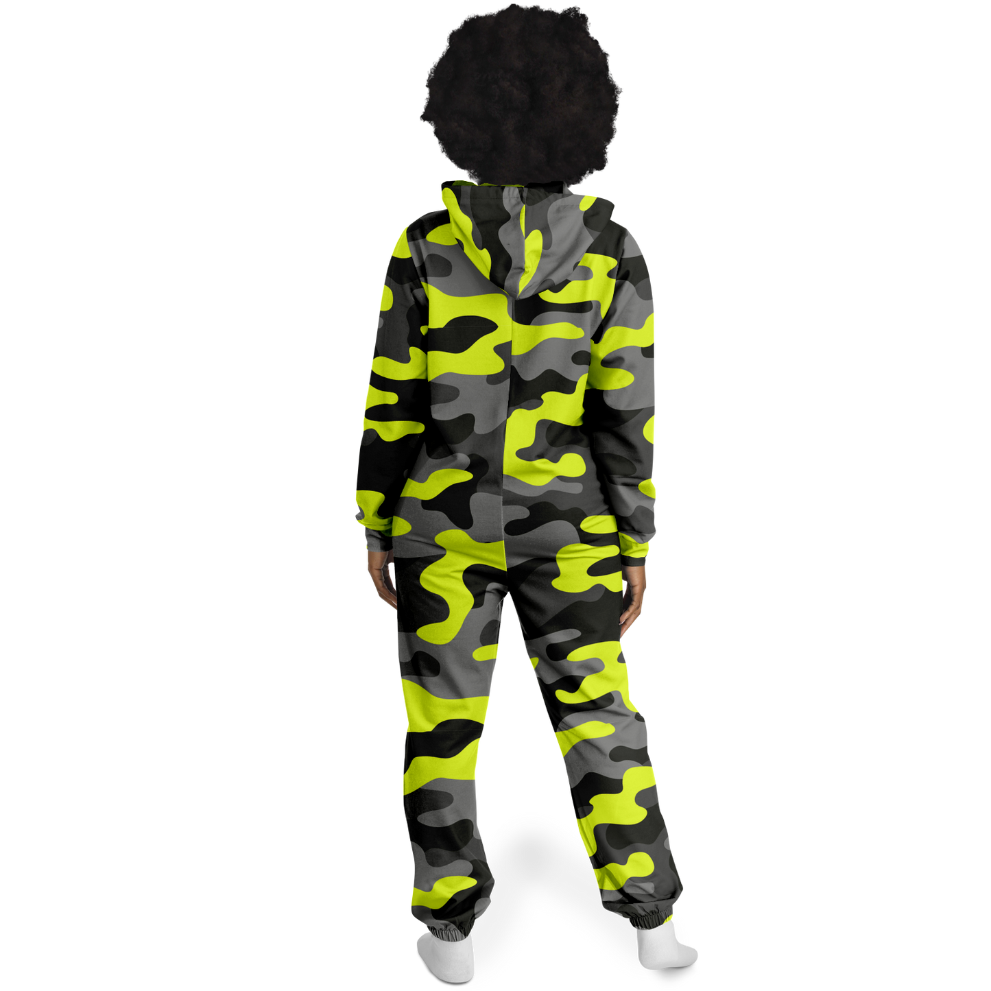 Camo Jumpsuit | Yellow, Black, and Gray Camouflage