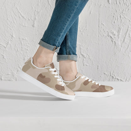 Camo Sneakers | Classic Low-Top Leather | Desert Brown