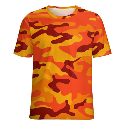 Camo Shirt | Orange & Red Camouflage T