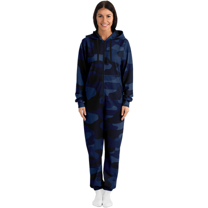 Camo Onesie | Deep Blue Camouflage