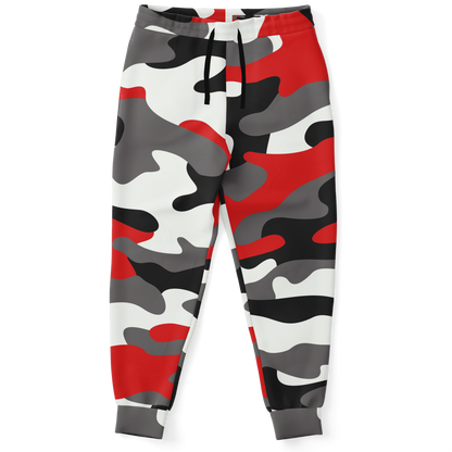 Camo Sweatpants | Unisex | Red, Black & White