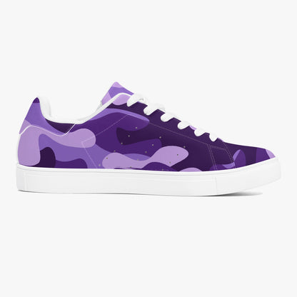 Camo Sneakers | Classic Low-Top | Purple, Blue, & Mauve