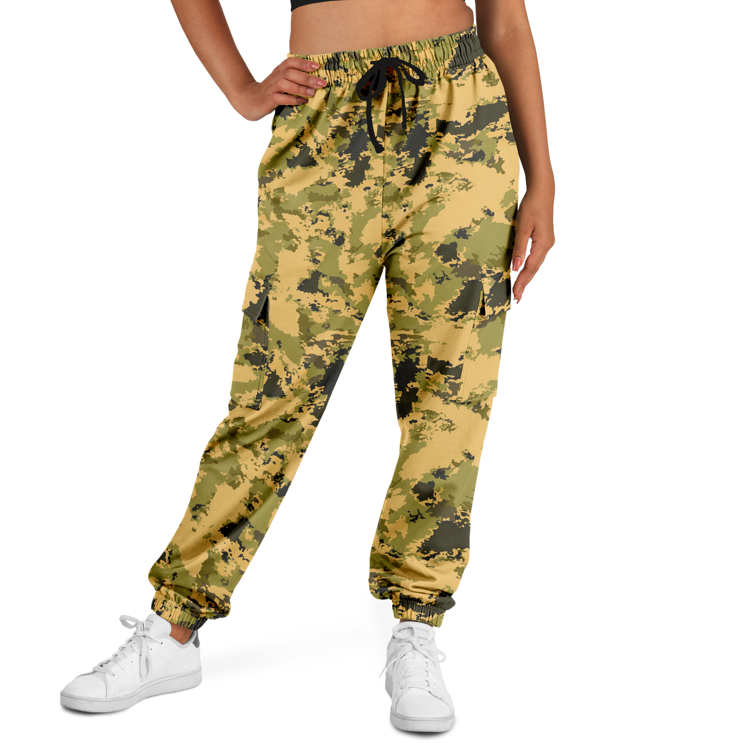 Desert Green Camo Cargo Pants | Unisex