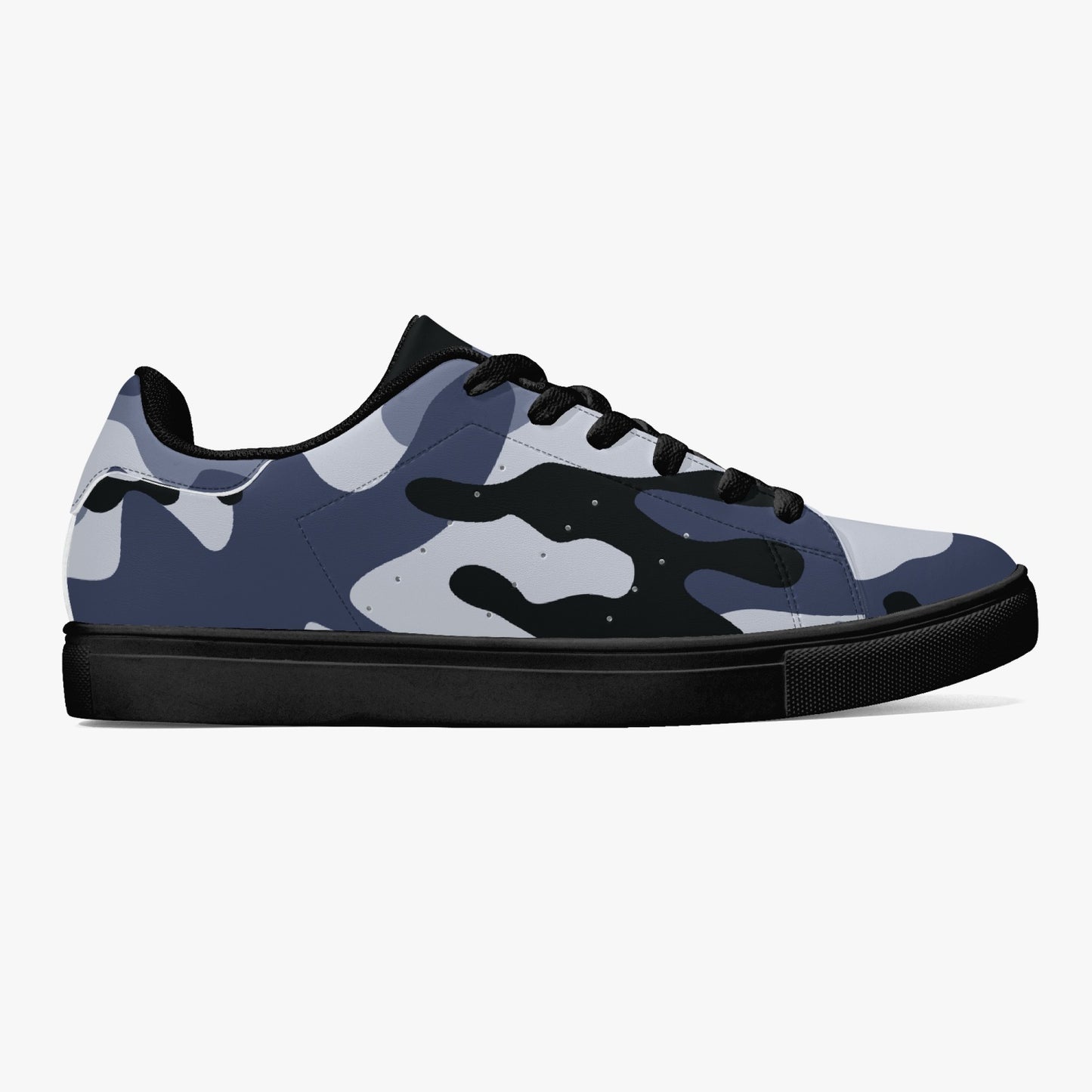 Camo Sneakers | Classic Low-Top Leather | Light Blue