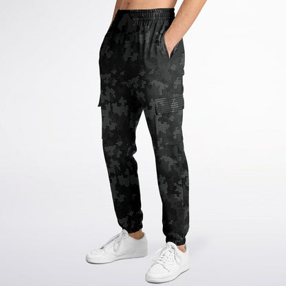 Black Camo Cargo Pants | Stylish Pixel Camouflage | Unisex