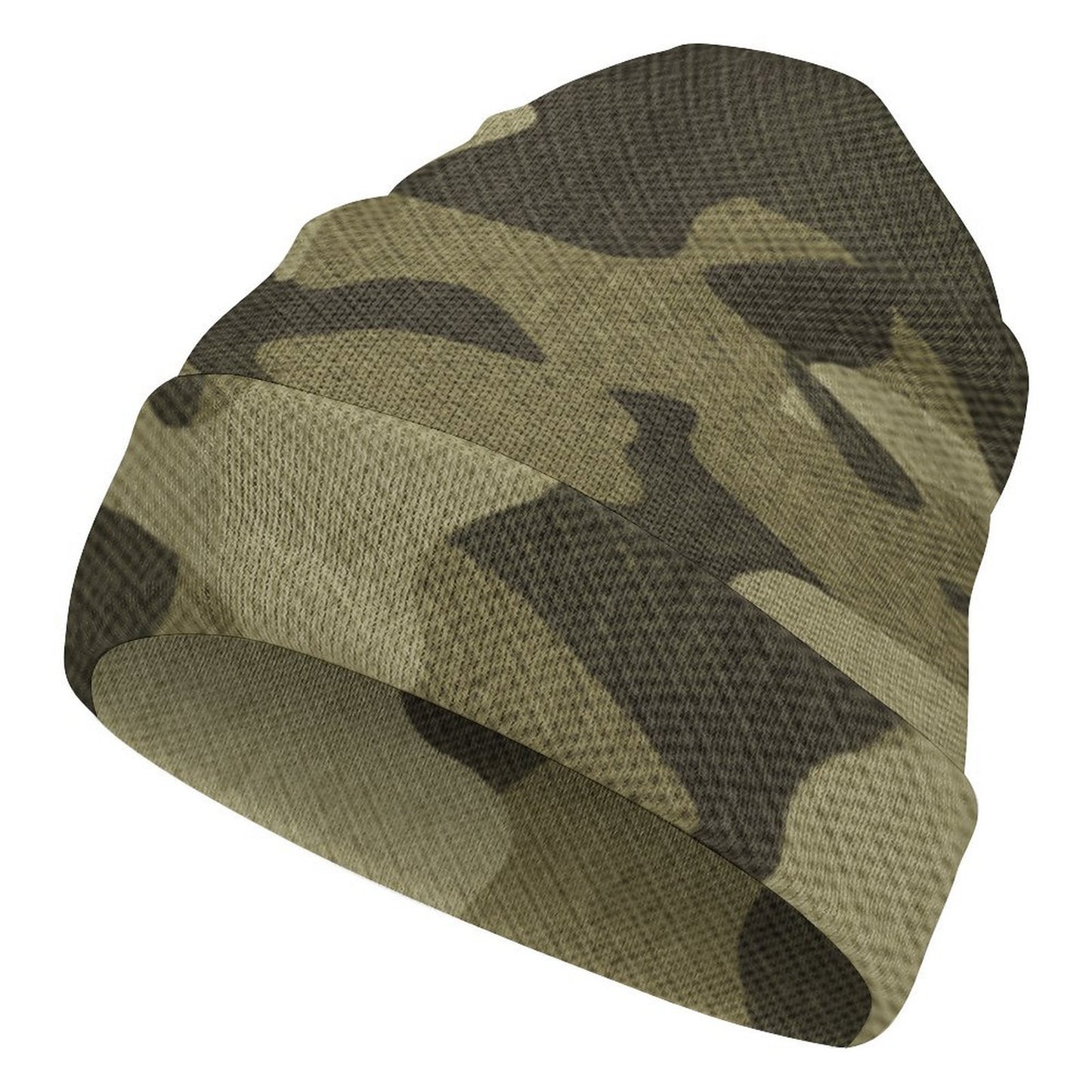 Camo Beanie | Green Fabric Camouflage