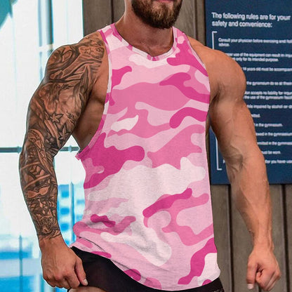 Camo Tank Top | Lavender Pink Camouflage