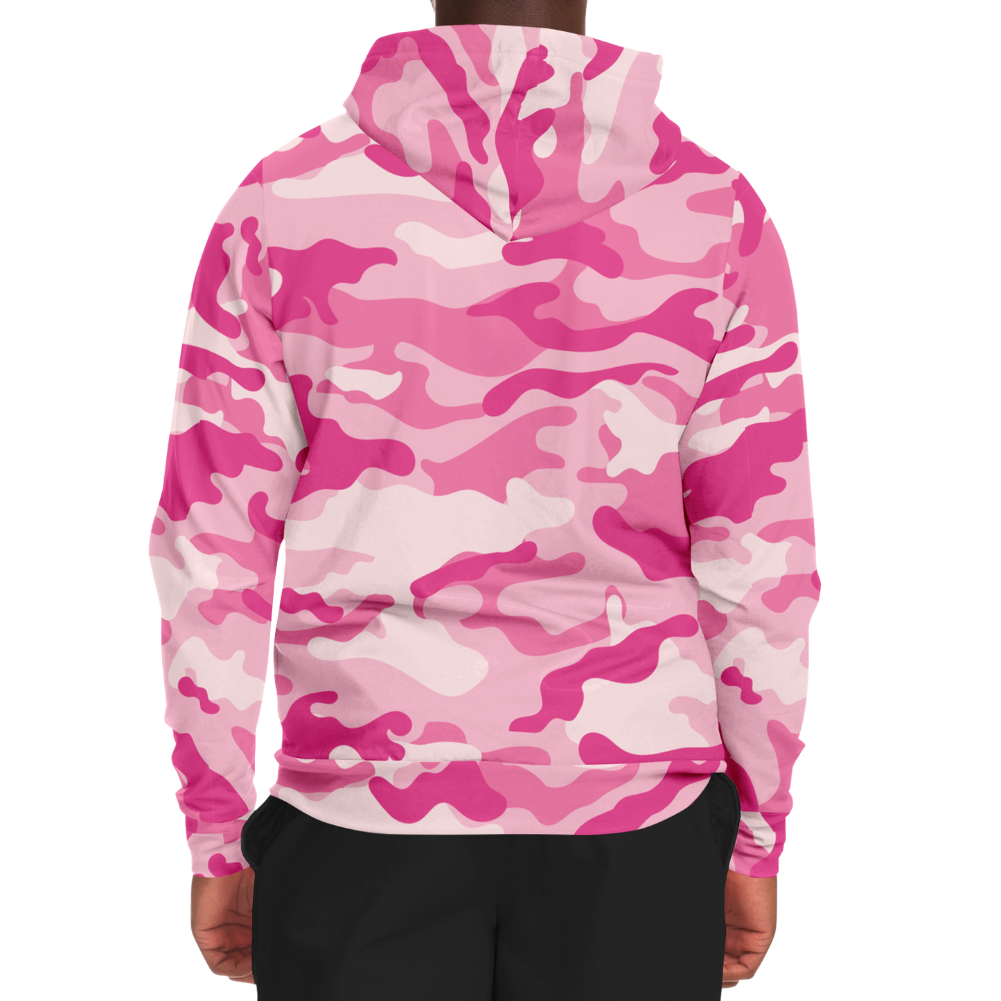 Zip-Up Hoodie | Lavender Pink Camouflage