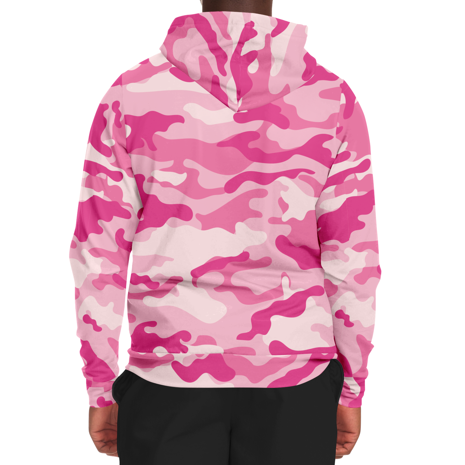 Zip-Up Hoodie | Lavender Pink Camouflage