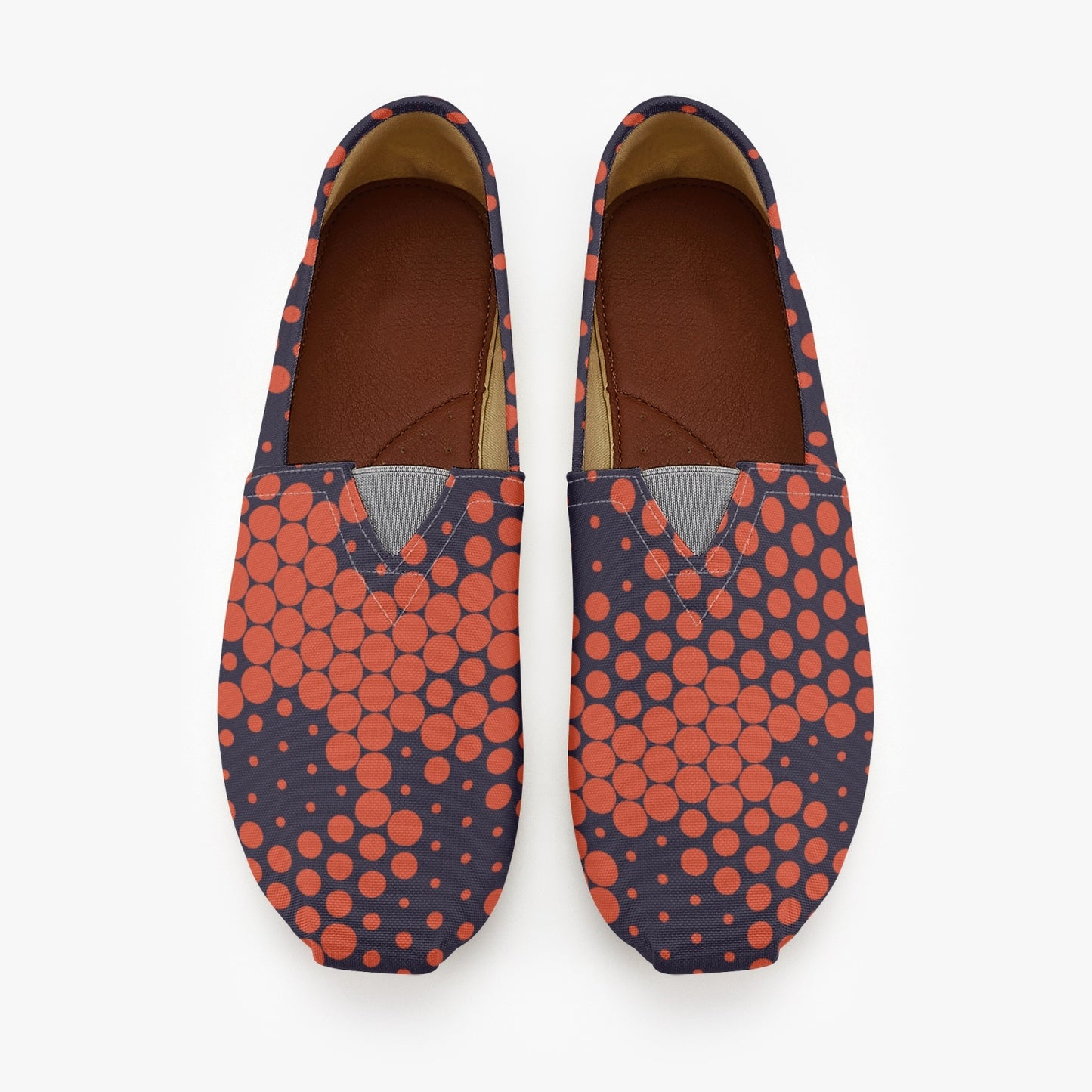 Camo Toms | Orange and Blue Digital Camouflage Canvas Shoes