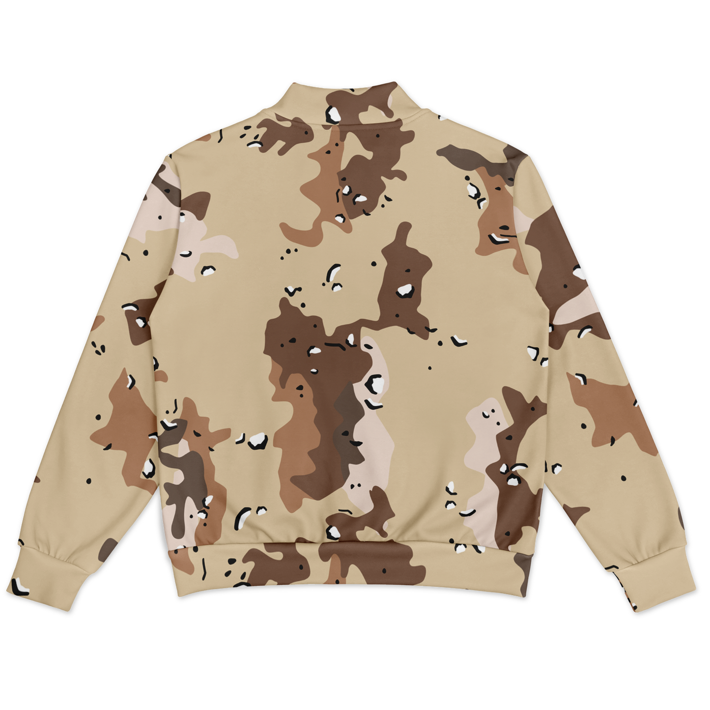 Brown Baseball Jacket in Marines Military Camo Print