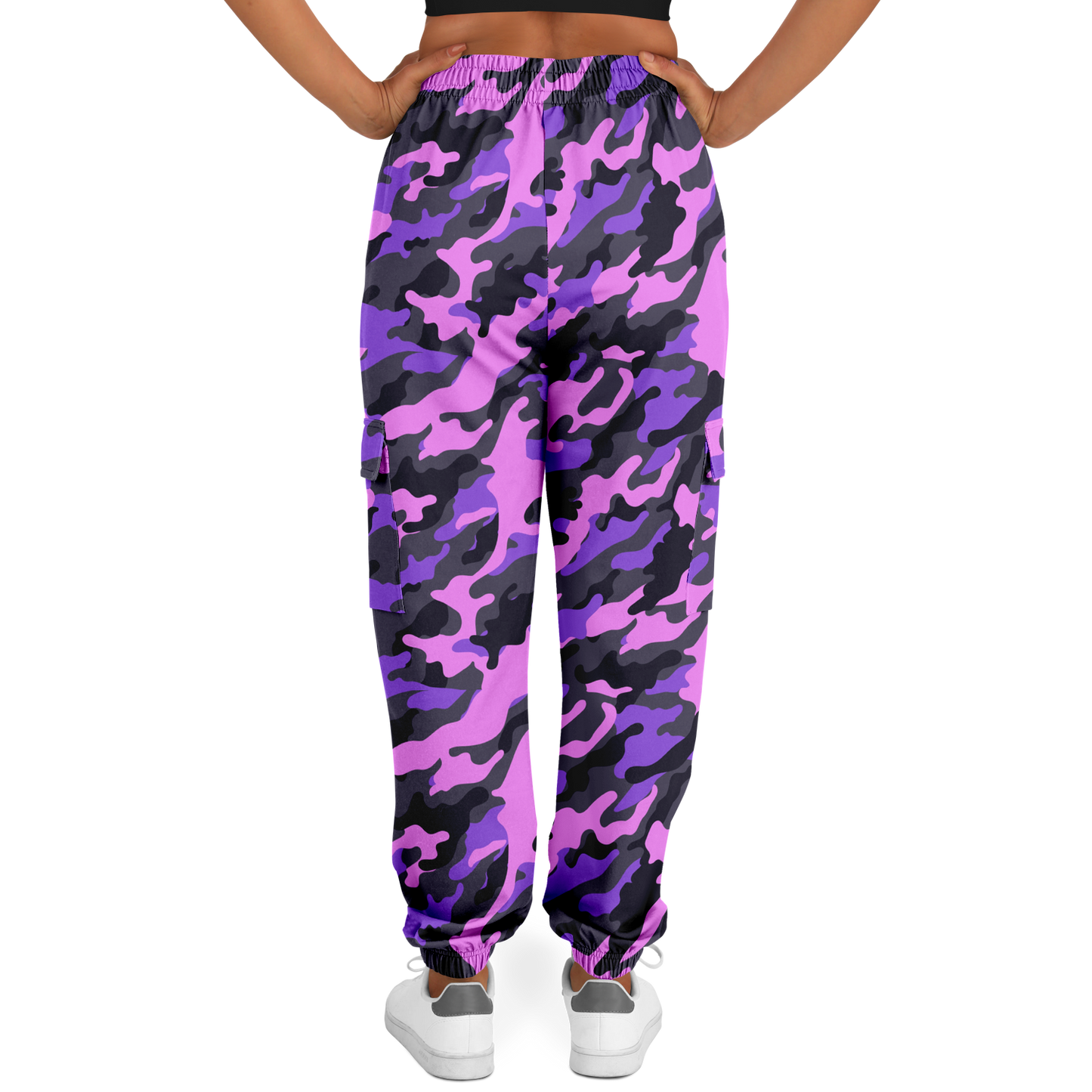 Pink Camo Cargo Pants | Black & Indigo | Unisex