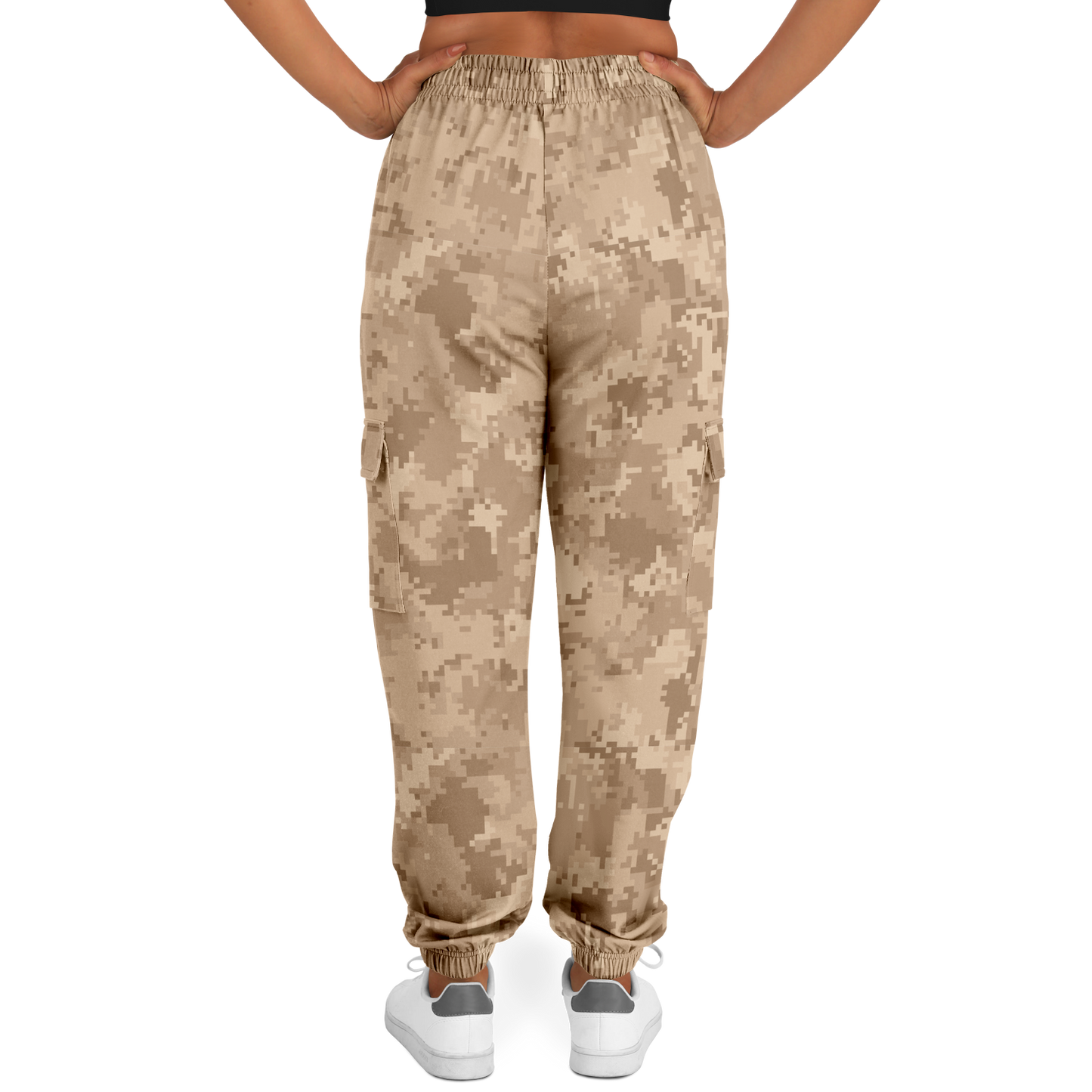 Brown Camo Cargo Pants | Pixel Camouflage | Unisex