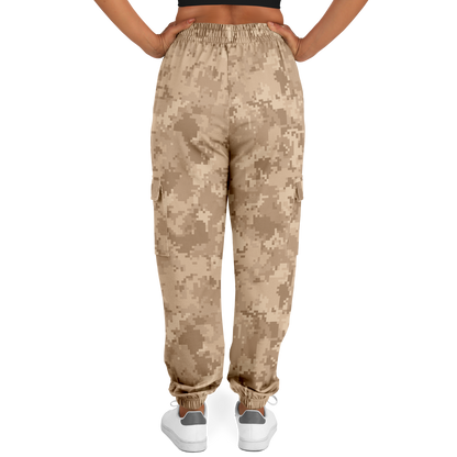 Brown Camo Cargo Pants | Pixel Camouflage | Unisex