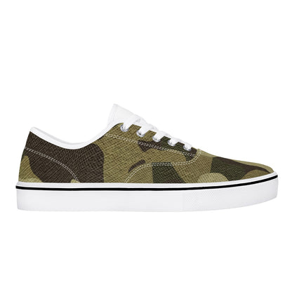 Camo Skate Shoes | Green Fabric Camouflage