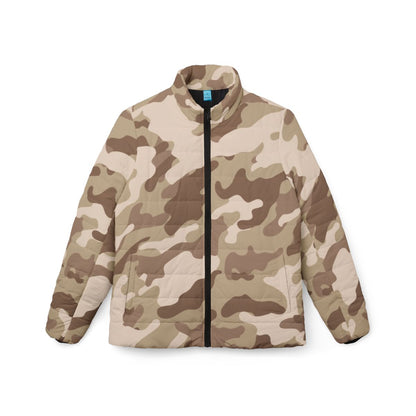 Women’s Camo Puffer Jacket | Desert Brown Camouflage