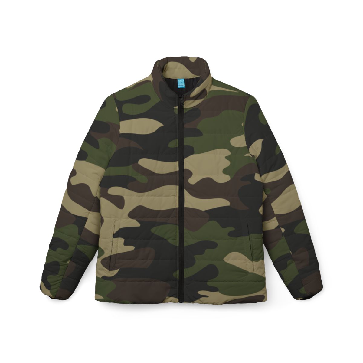 Women’s Camo Puffer Jacket | Classic Green Camouflage