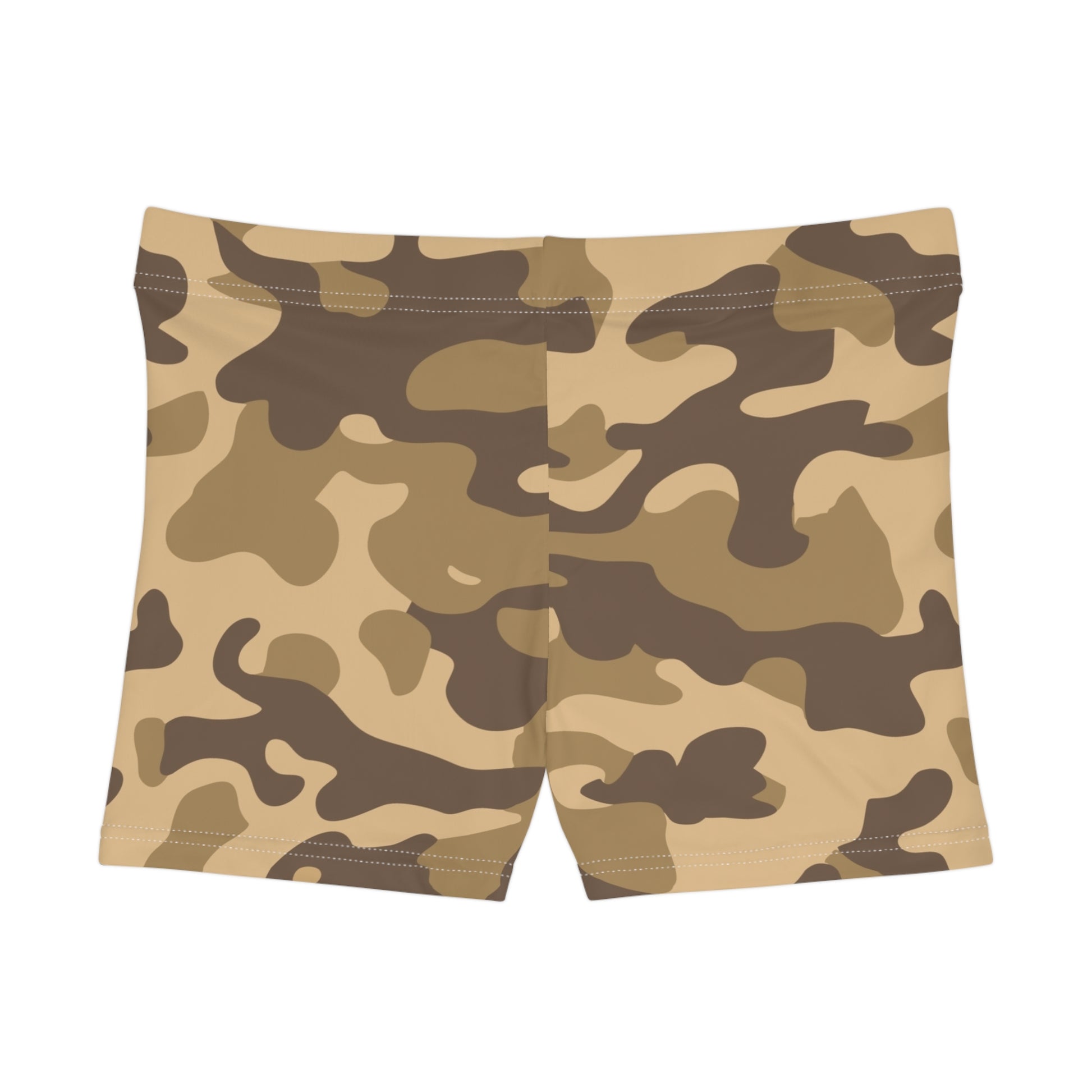 Women's Camo Shorts | Tight Fit | Khaki Camouflage