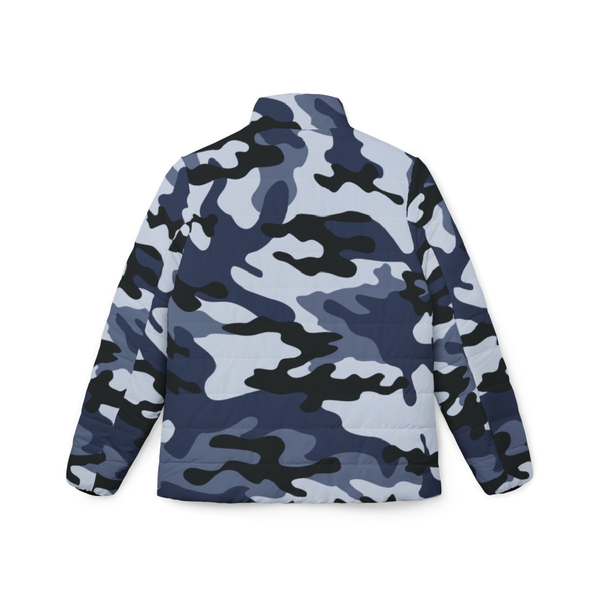 Women’s Camo Puffer Jacket | Light Blue Camouflage