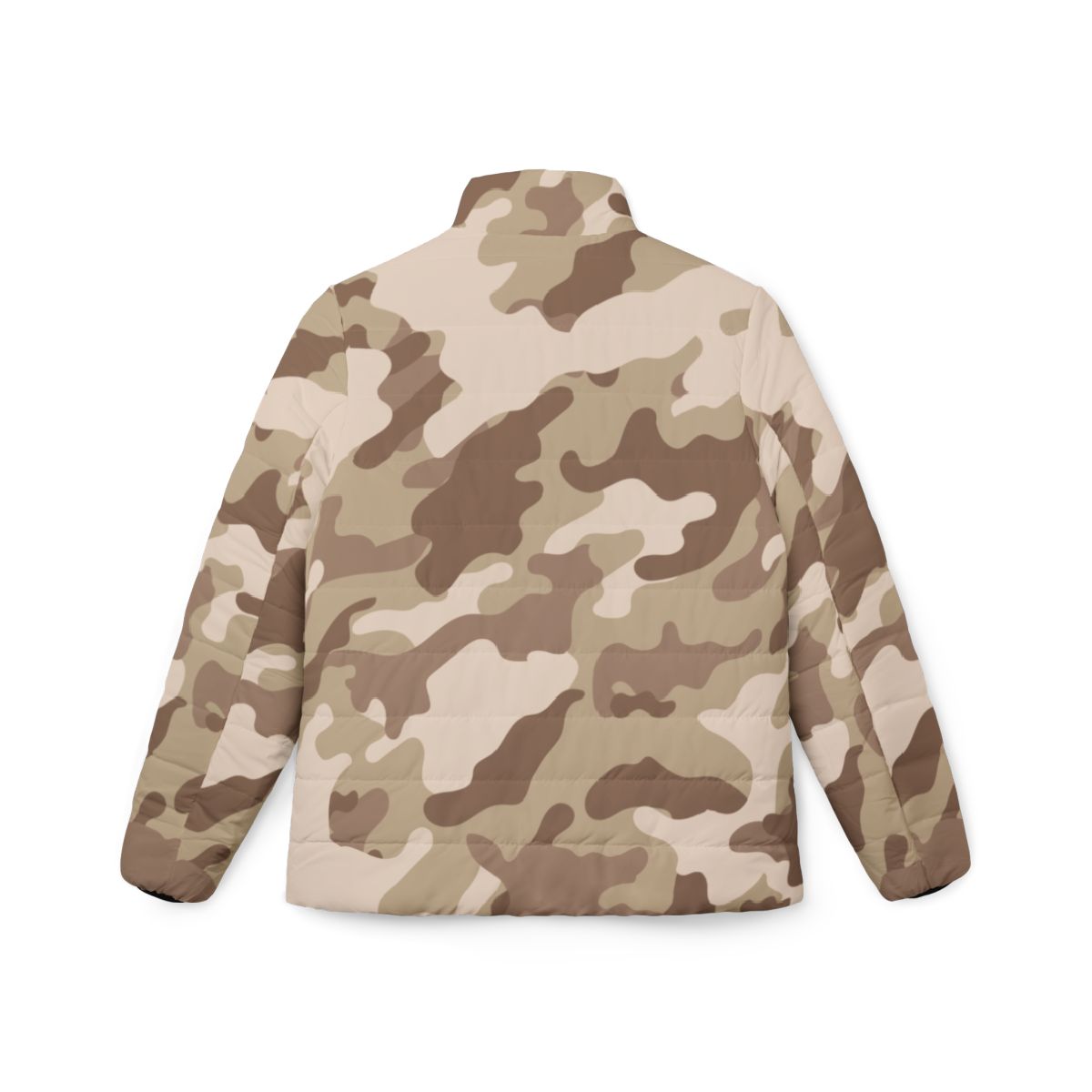 Women’s Camo Puffer Jacket | Desert Brown Camouflage