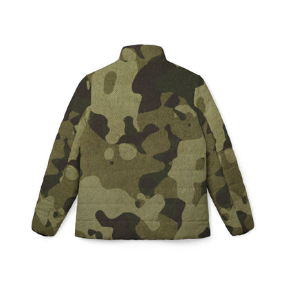 Women’s Camo Puffer Jacket | Green Fabric