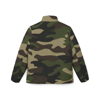 Women’s Camo Puffer Jacket | Classic Green Camouflage