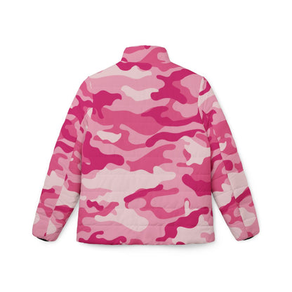 Women’s Camo Puffer Jacket | Lavender Pink Camouflage