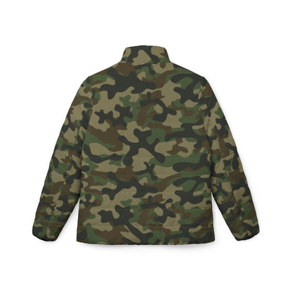 Women’s Camo Puffer Jacket | Military Brown