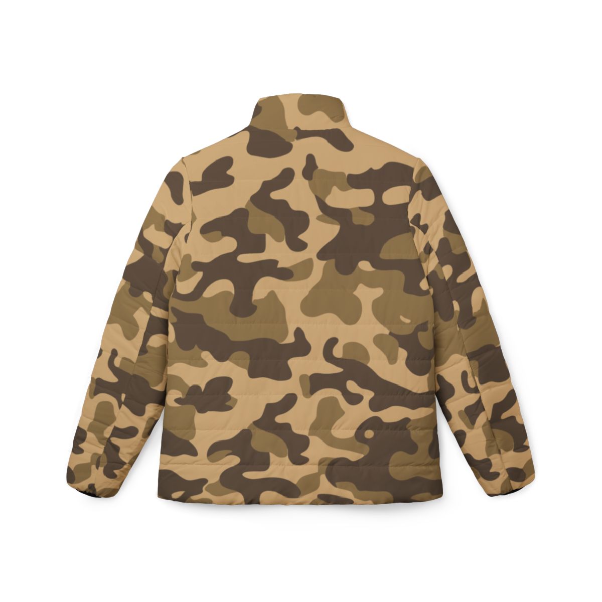 Women’s Camo Puffer Jacket | Khaki Camouflage