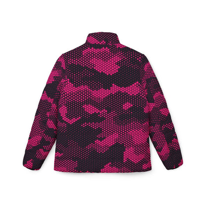 Women’s Camo Puffer Jacket | Pink Digital Camouflage