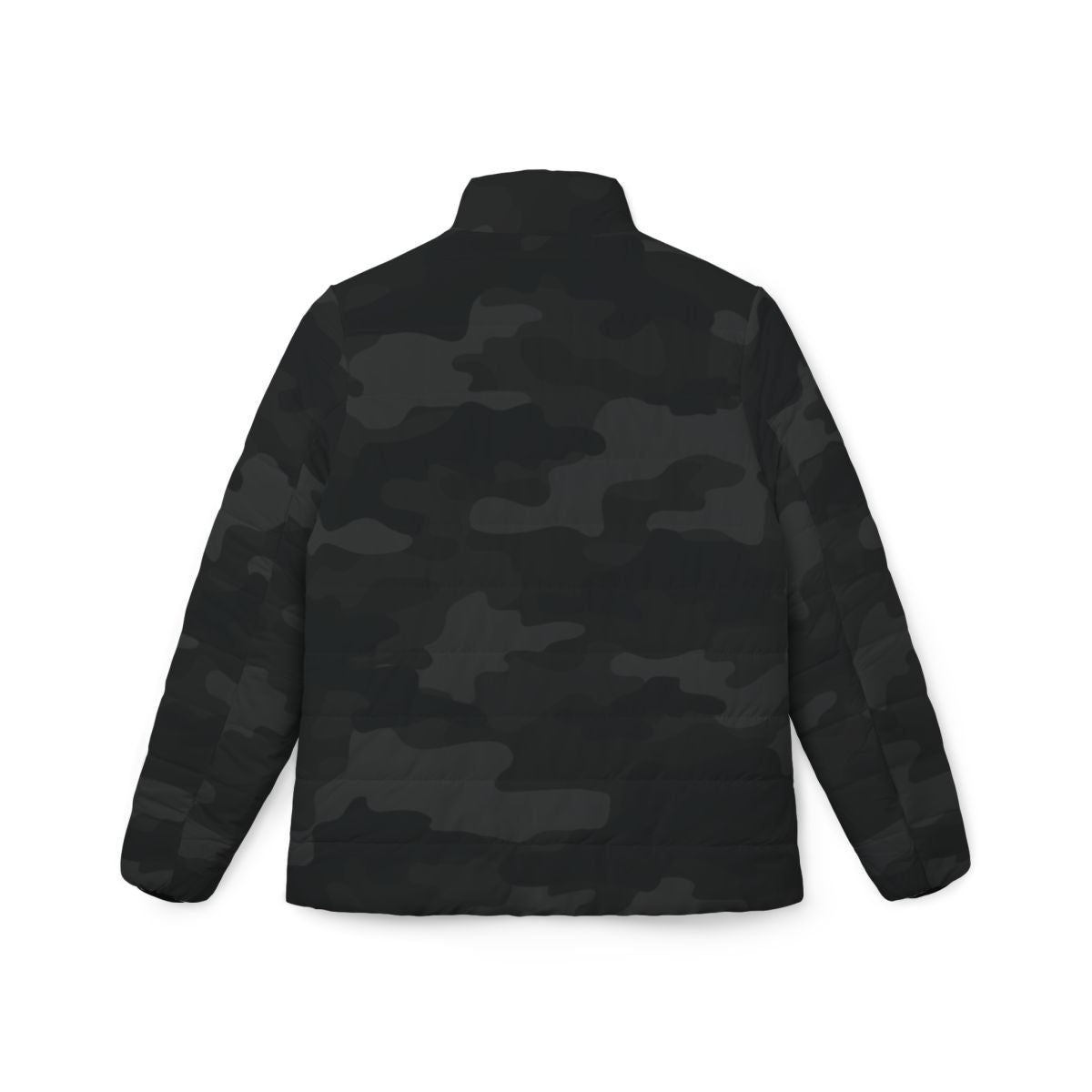 Women’s Camo Puffer Jacket | Black Camouflage