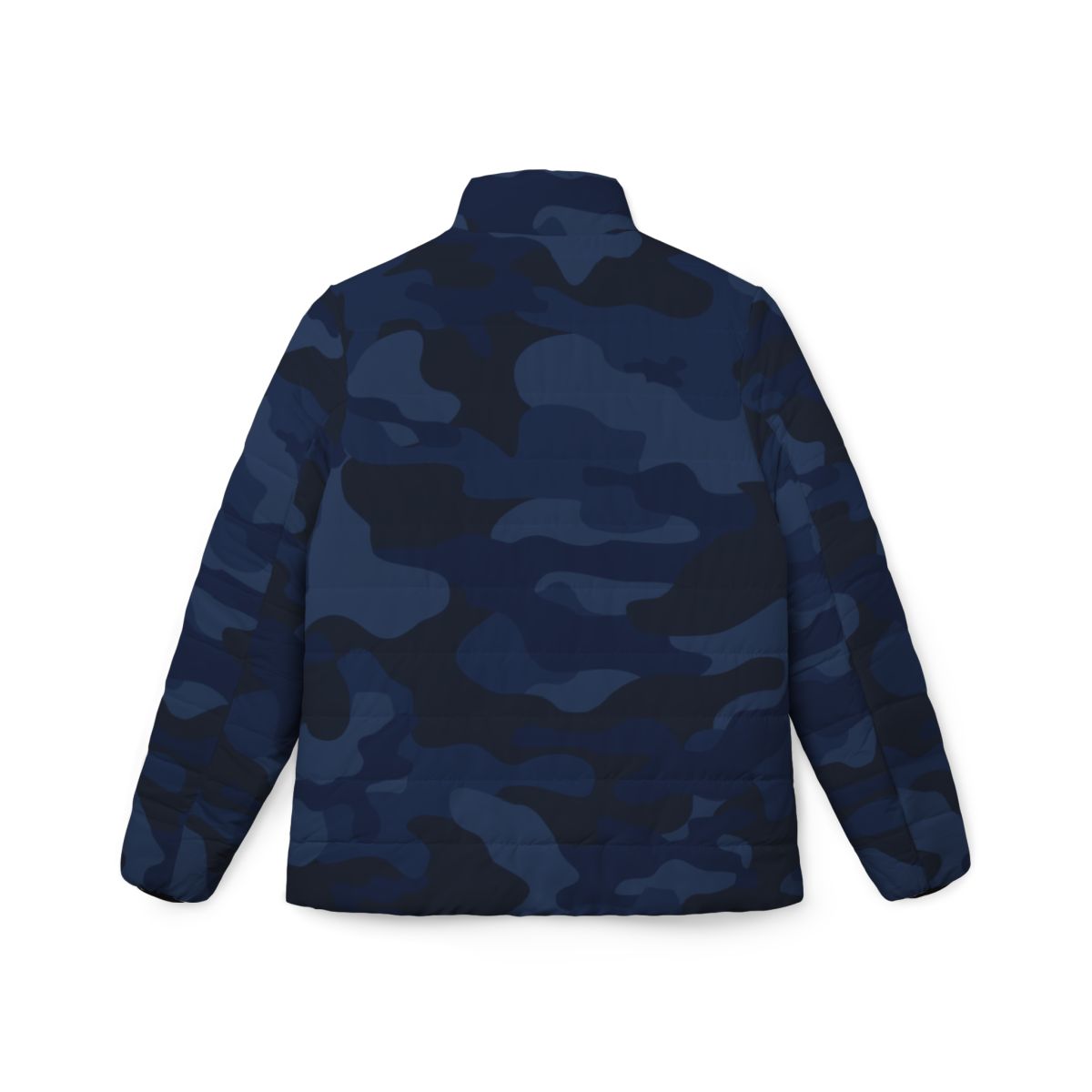 Women’s Camo Puffer Jacket | Deep Blue Camouflage