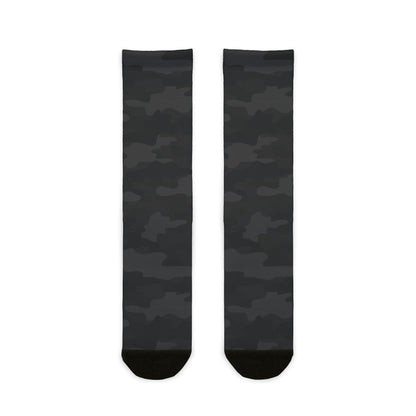 Camo Socks | Black | Sublimation Crew