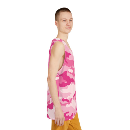 Men's Camo Tank Top | Lavender Pink | Loose Fit