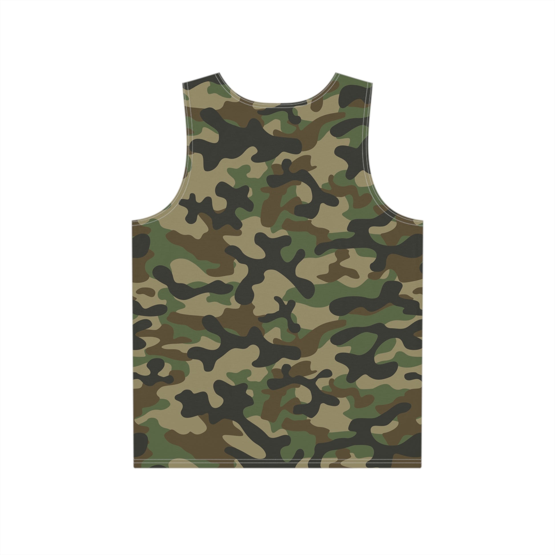 Men's Camo Tank Top | Military Brown | Loose Fit